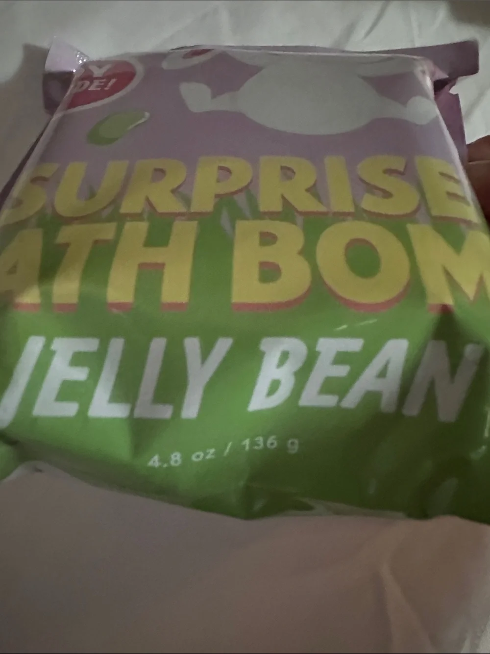 Feeling Smitten Jelly Bean Surprise Bath Bomb Toy Inside Vegan Cruelty Free NIP